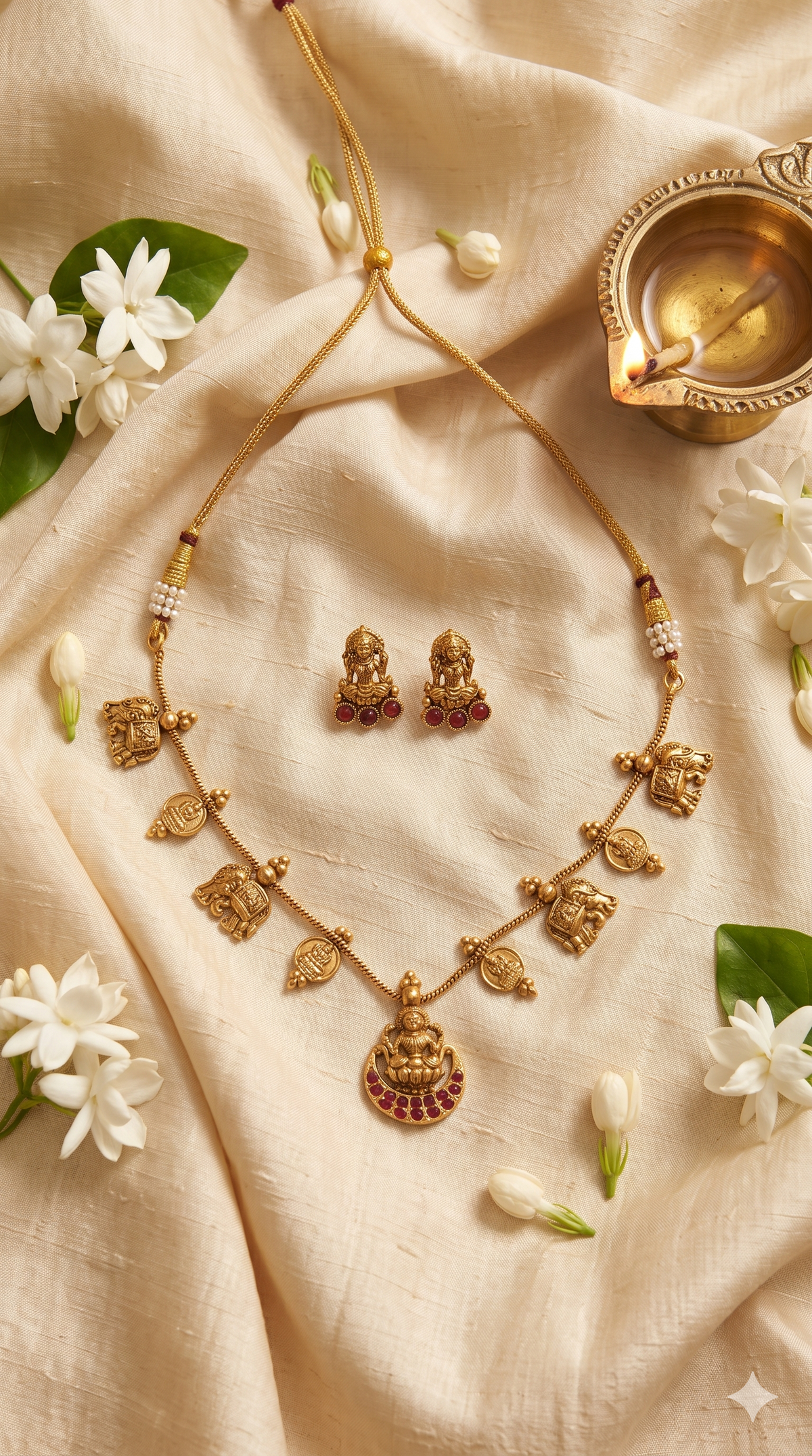 Lakshmi Antique Necklace Set(13935)