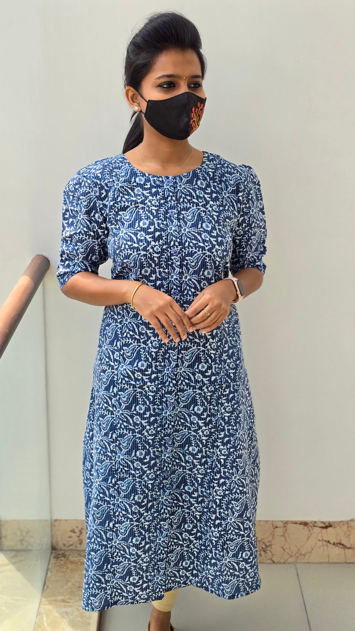 Jaipur A-Line cotton Kurti (2184)(c1)