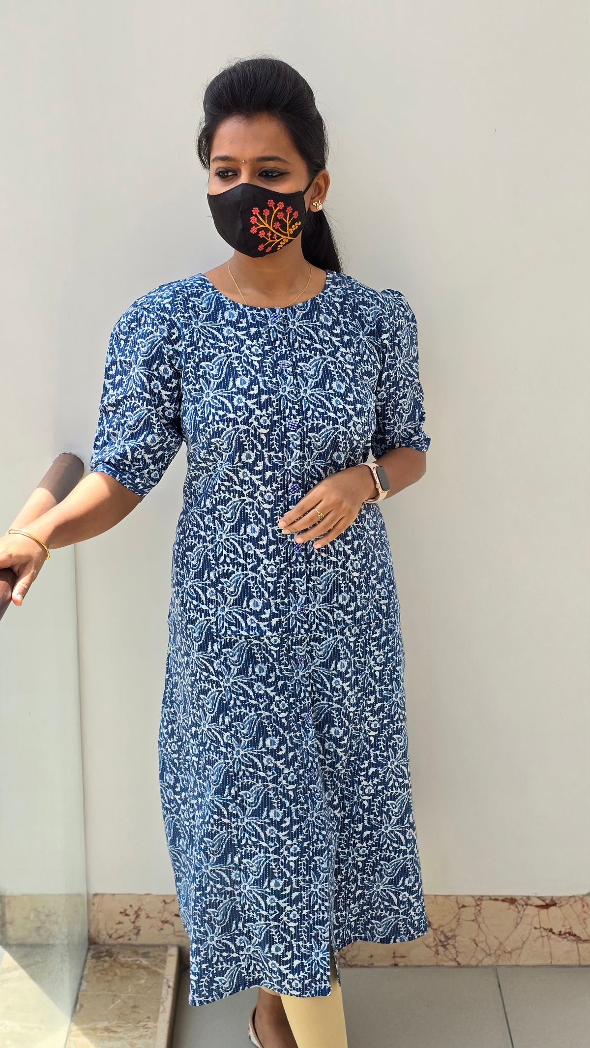 Jaipur A-Line cotton Kurti (2184)(c1)