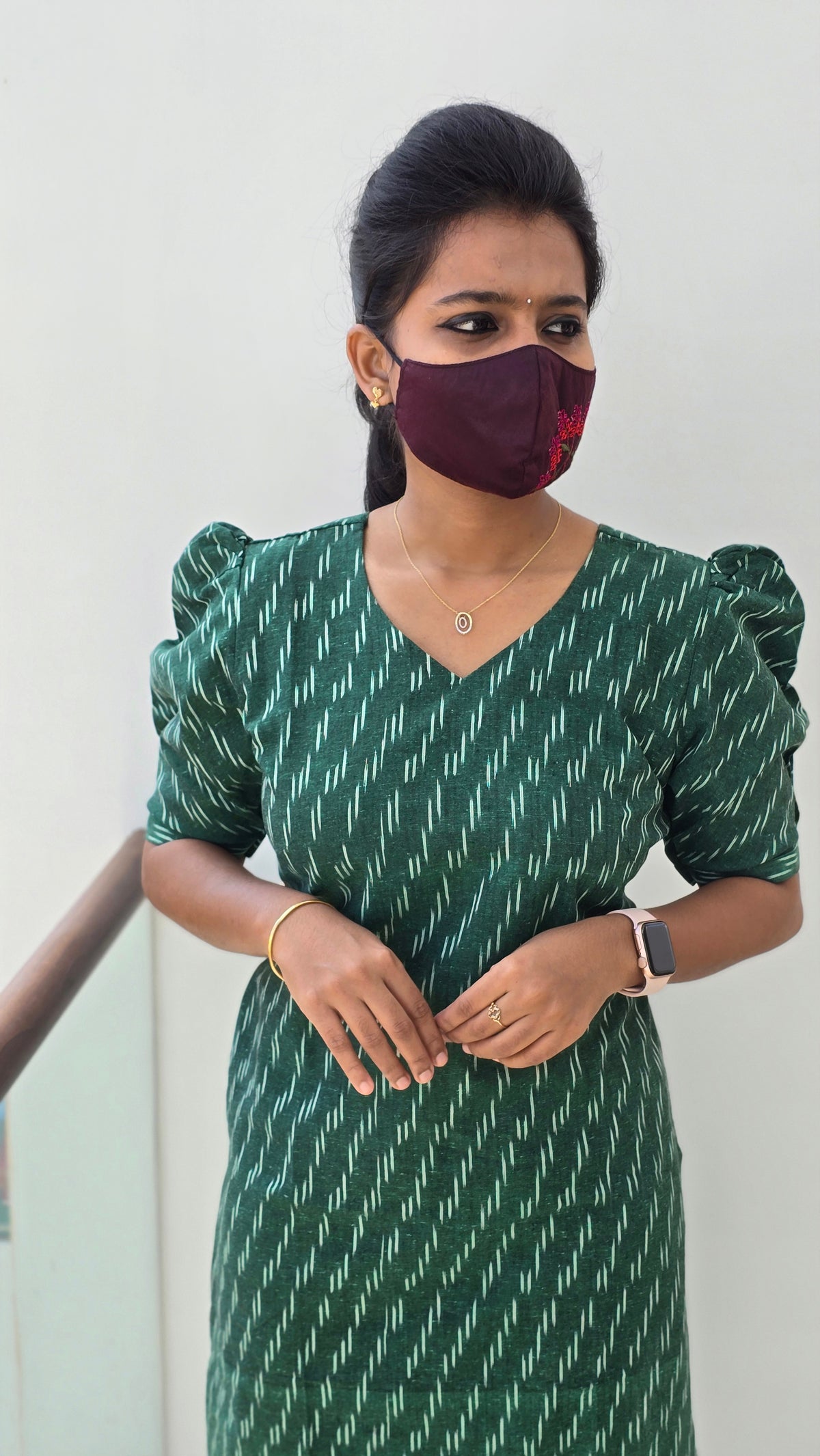 Ikkat Cotton Kurti (2085)