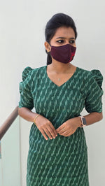 Ikkat Cotton Kurti (2085)