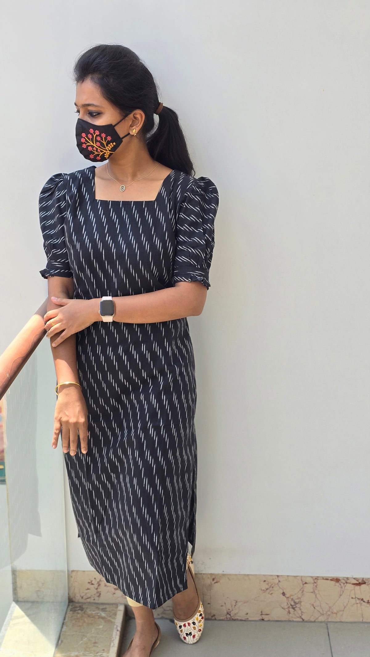 Ikkat Cotton Kurti (2172)