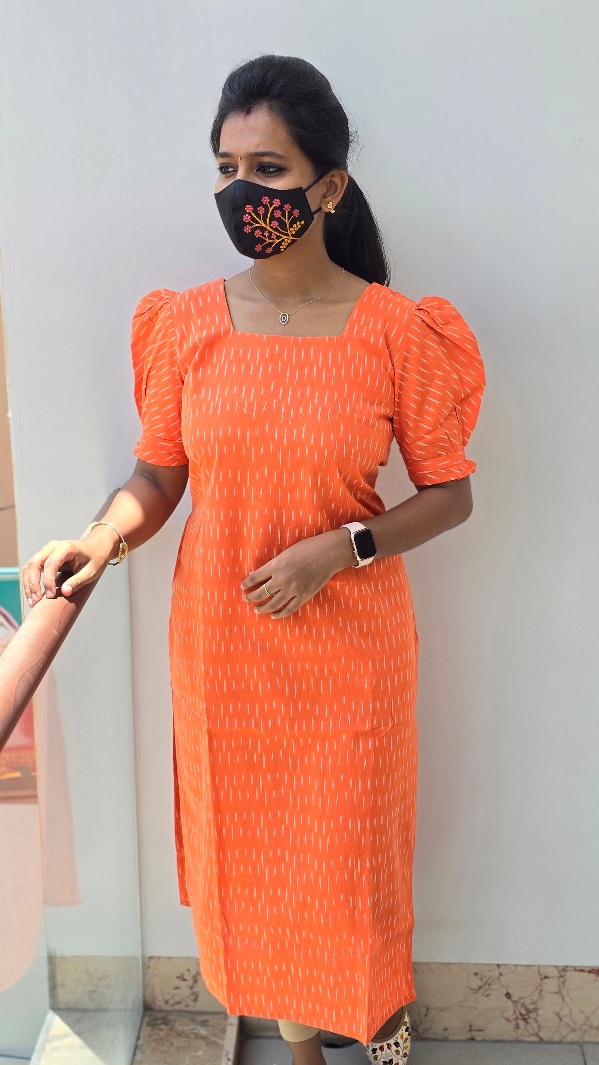 Ikkat Cotton Kurti (2171)