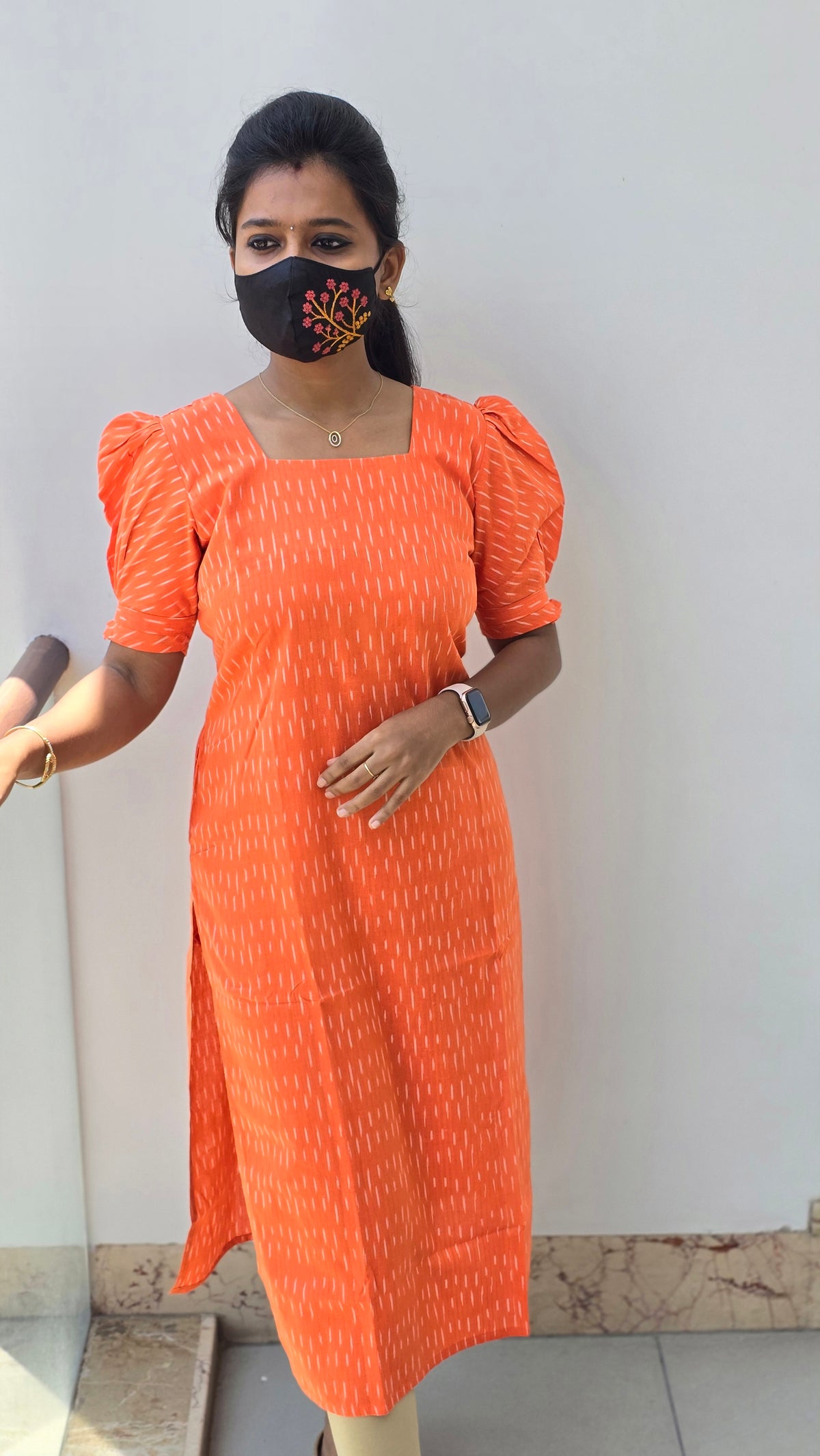 Ikkat Cotton Kurti (2171)