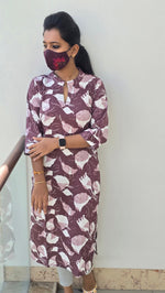 Office Wear Popcorn Kurti (2210)(C)