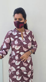 Office Wear Popcorn Kurti (2210)(C)