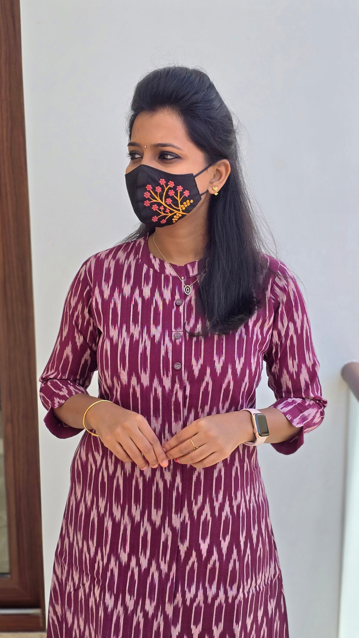 Ikkat Cotton Kurti (2422)