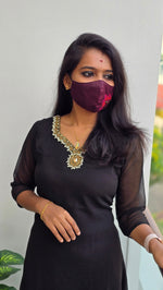 Jewel Neck Kurti (3138)(c)