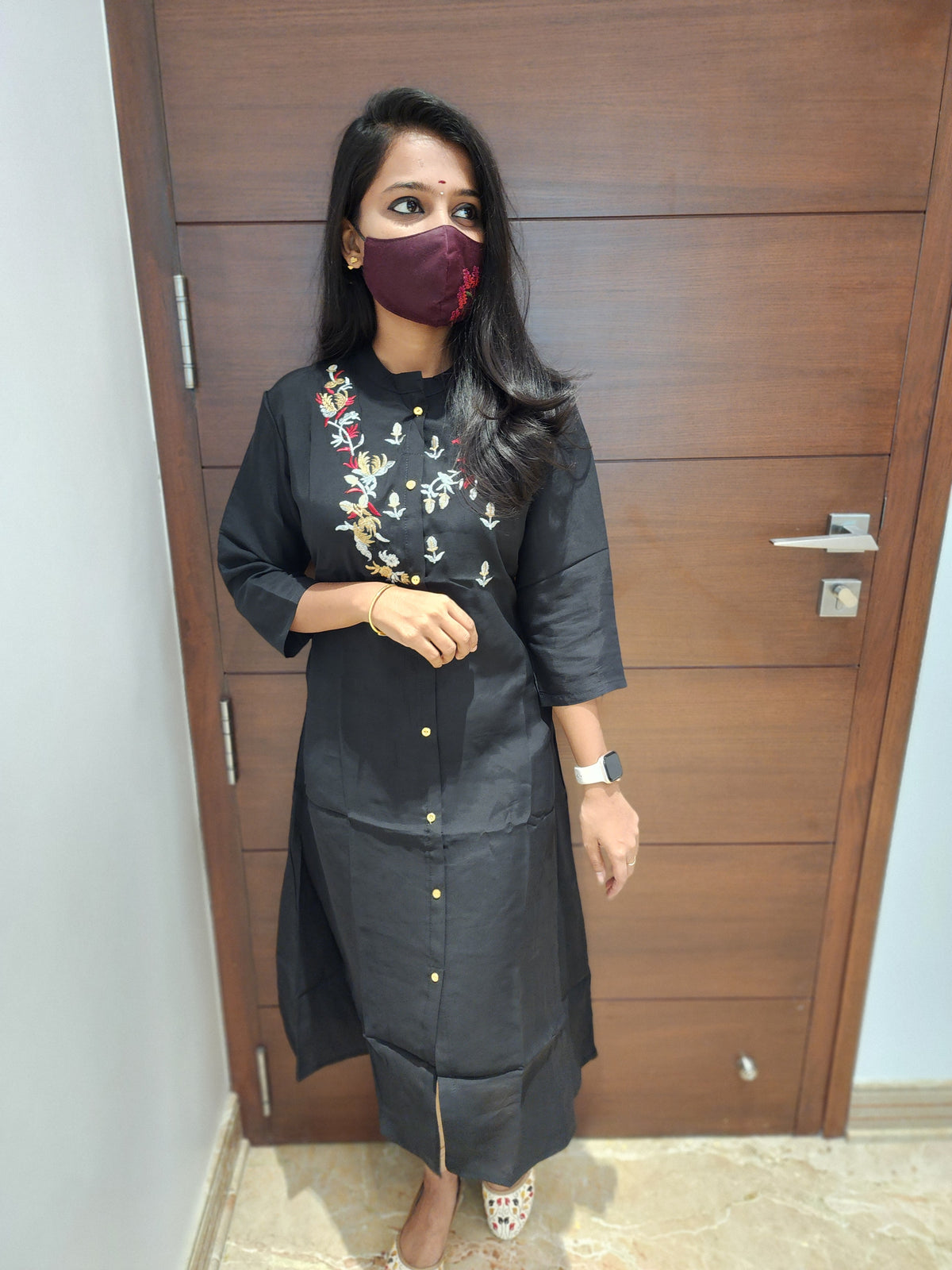 Office Wear Kurti (Embroidery) (3715)