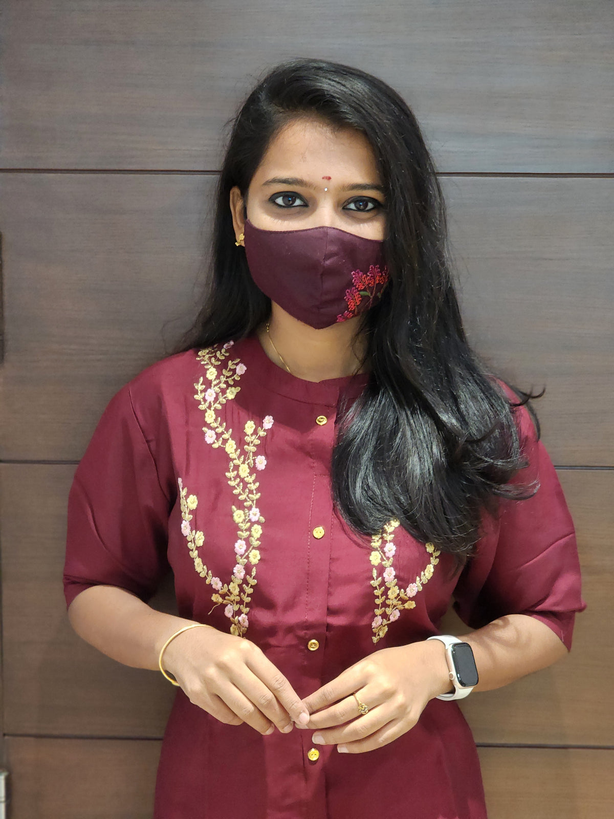 Office Wear Kurti (Embroidery) (3717)