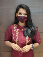 Office Wear Kurti (Embroidery) (3717)