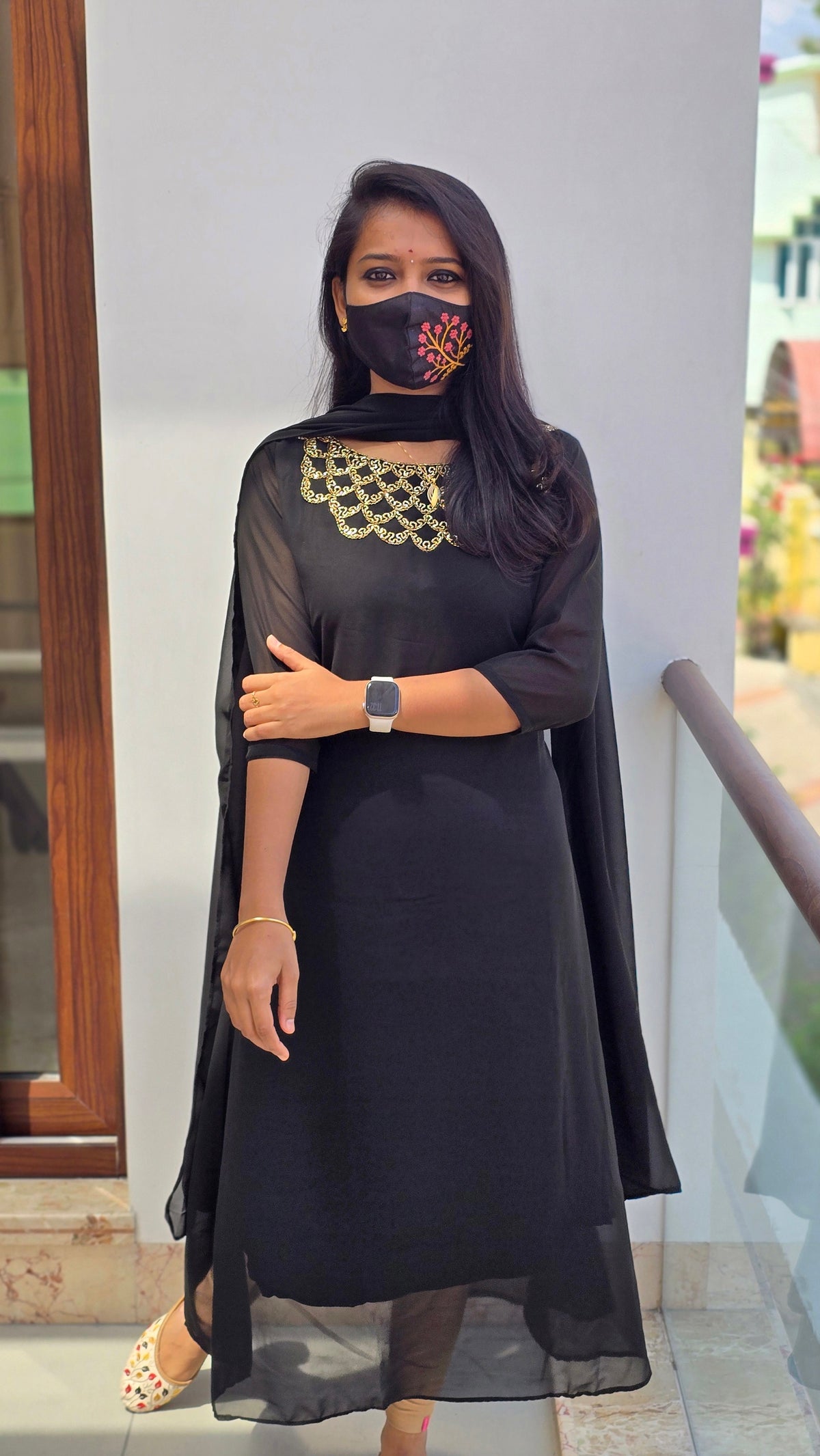 Salwar Set (kurti+Dupatta)(4053)(c)