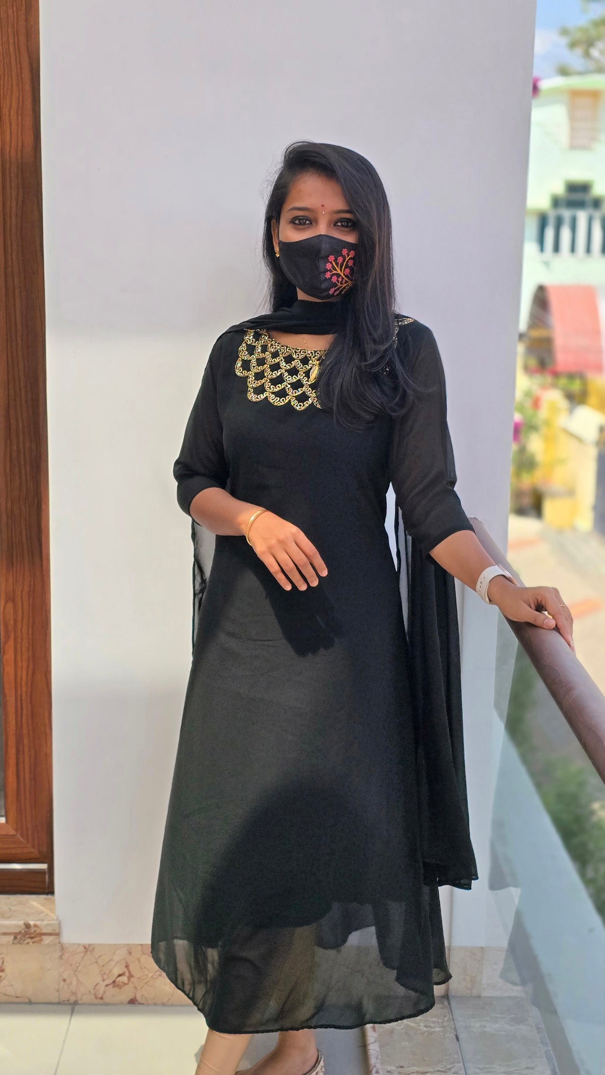 Salwar Set (kurti+Dupatta)(4053)(c)