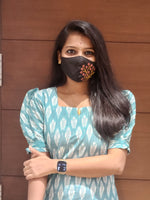 Ikkat Cotton Kurti (4827)(c)