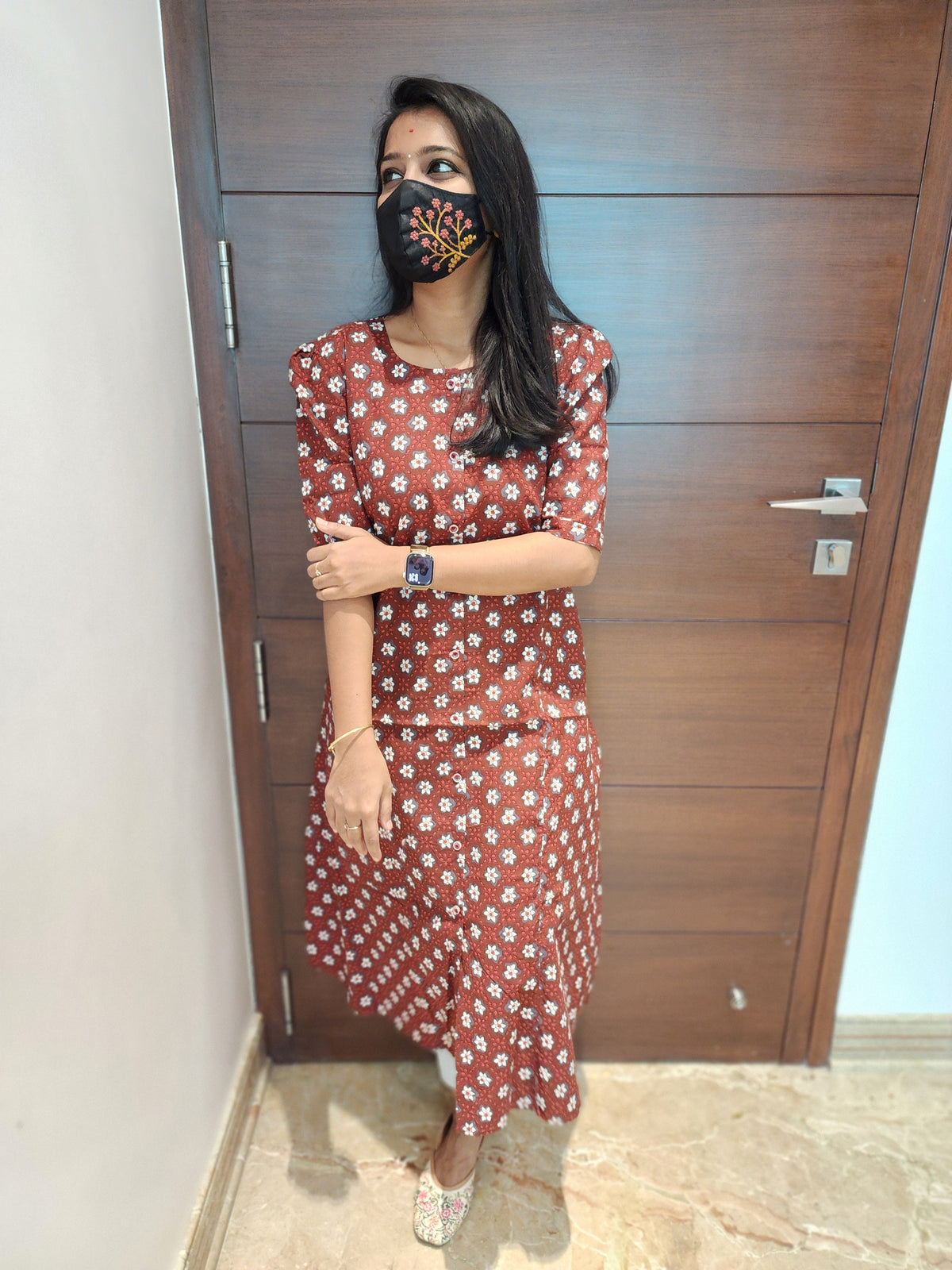 Jaipur A-Line cotton Kurti (5663)(c2)