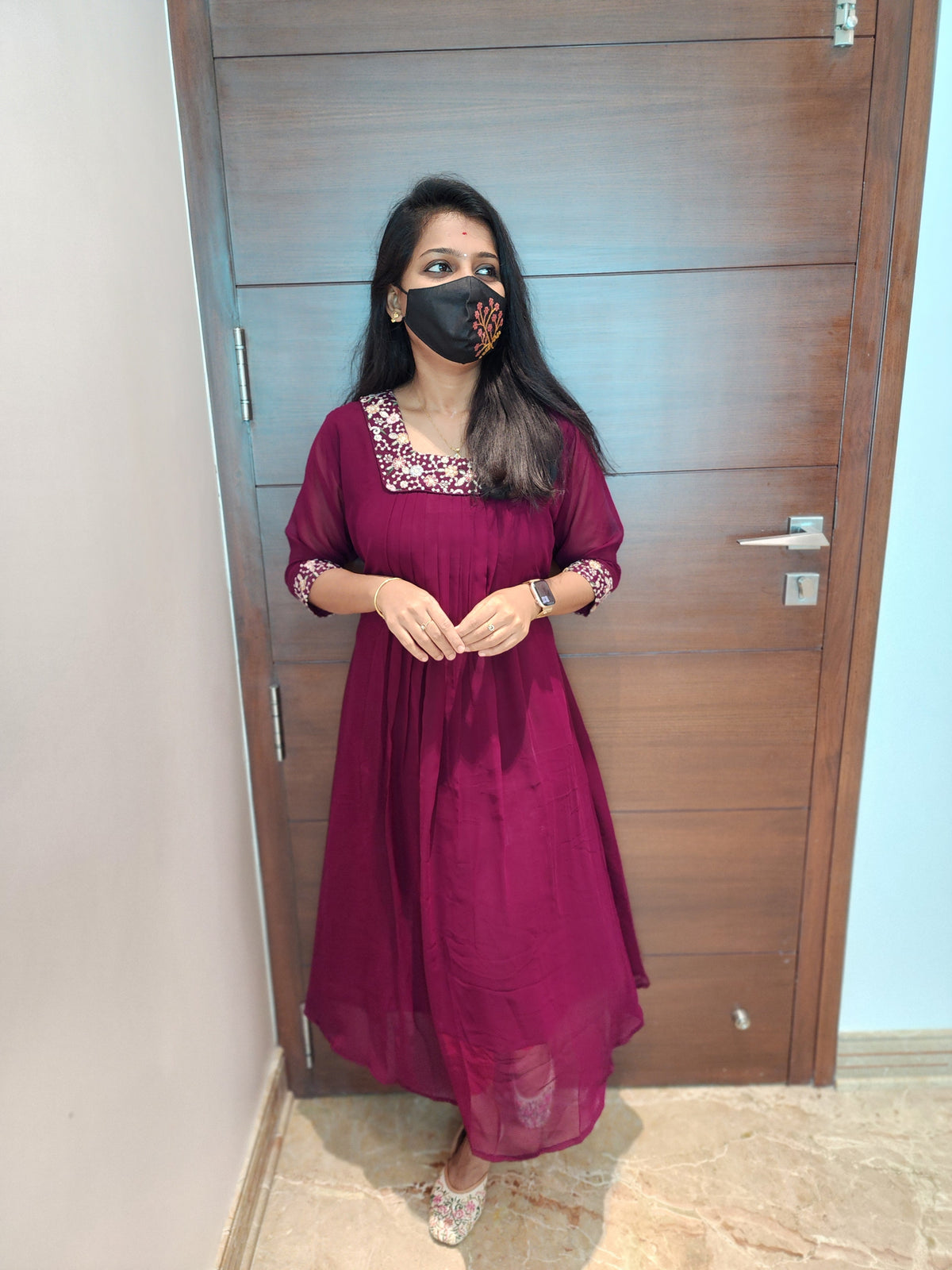 Handwork kurti (6001)C