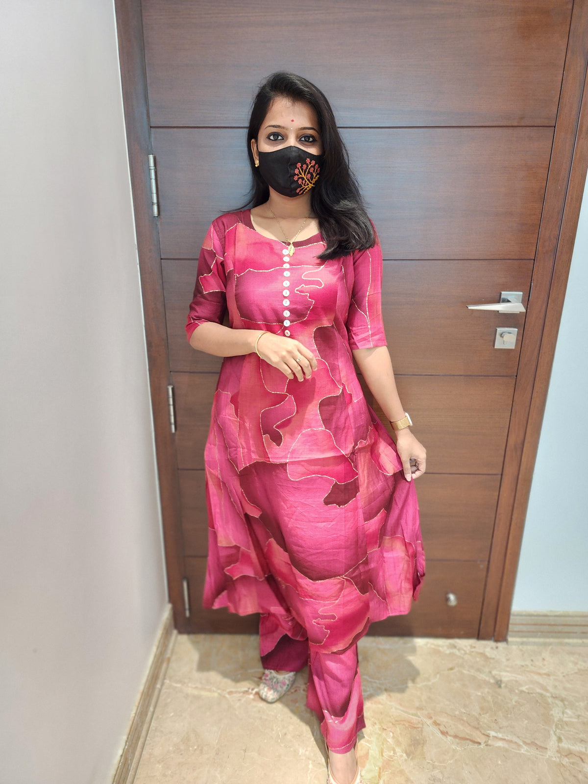 Cord set (pant & top) (6617)c