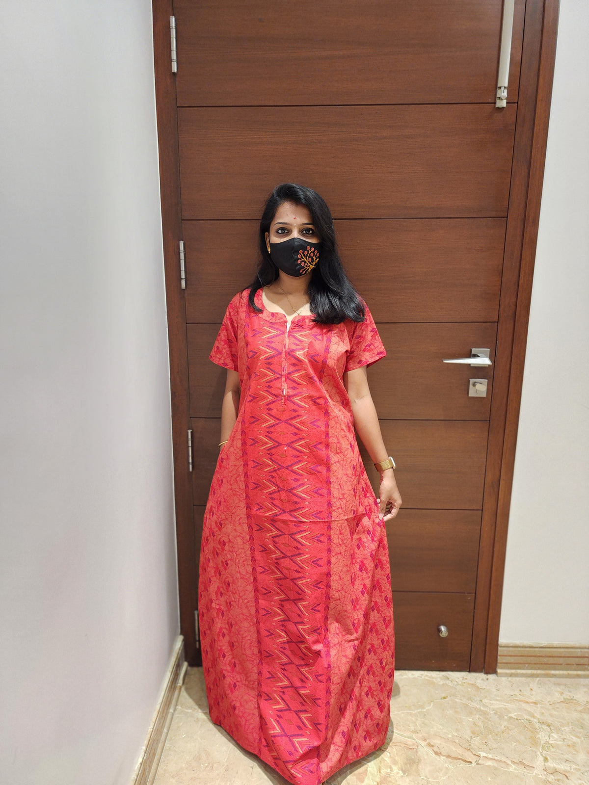 Chudi fit night +dupatta(free) (447)