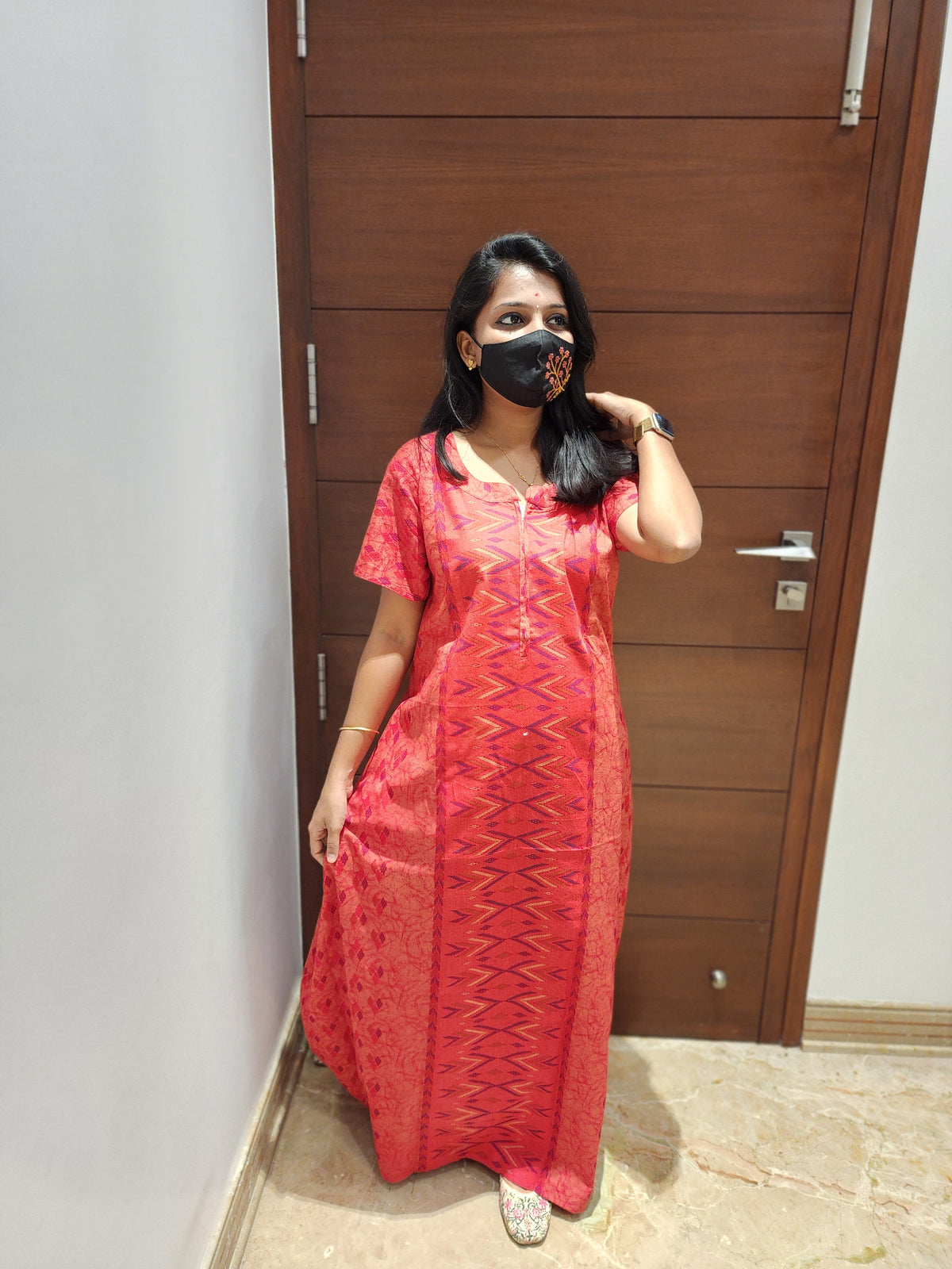 Chudi fit night +dupatta(free) (447)