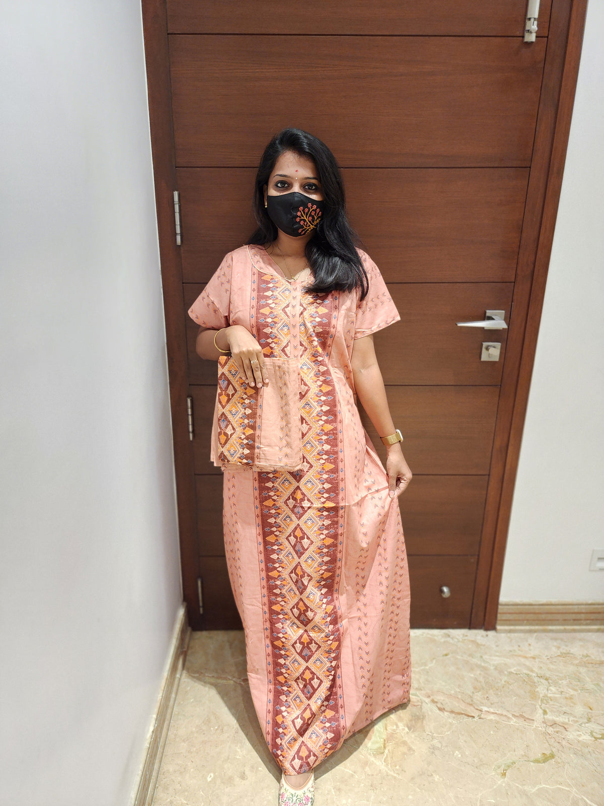 Chudi fit night +dupatta(free) (448)