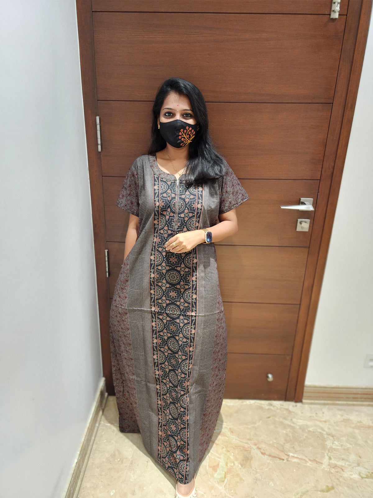 Chudi fit night +dupatta(free) (452)