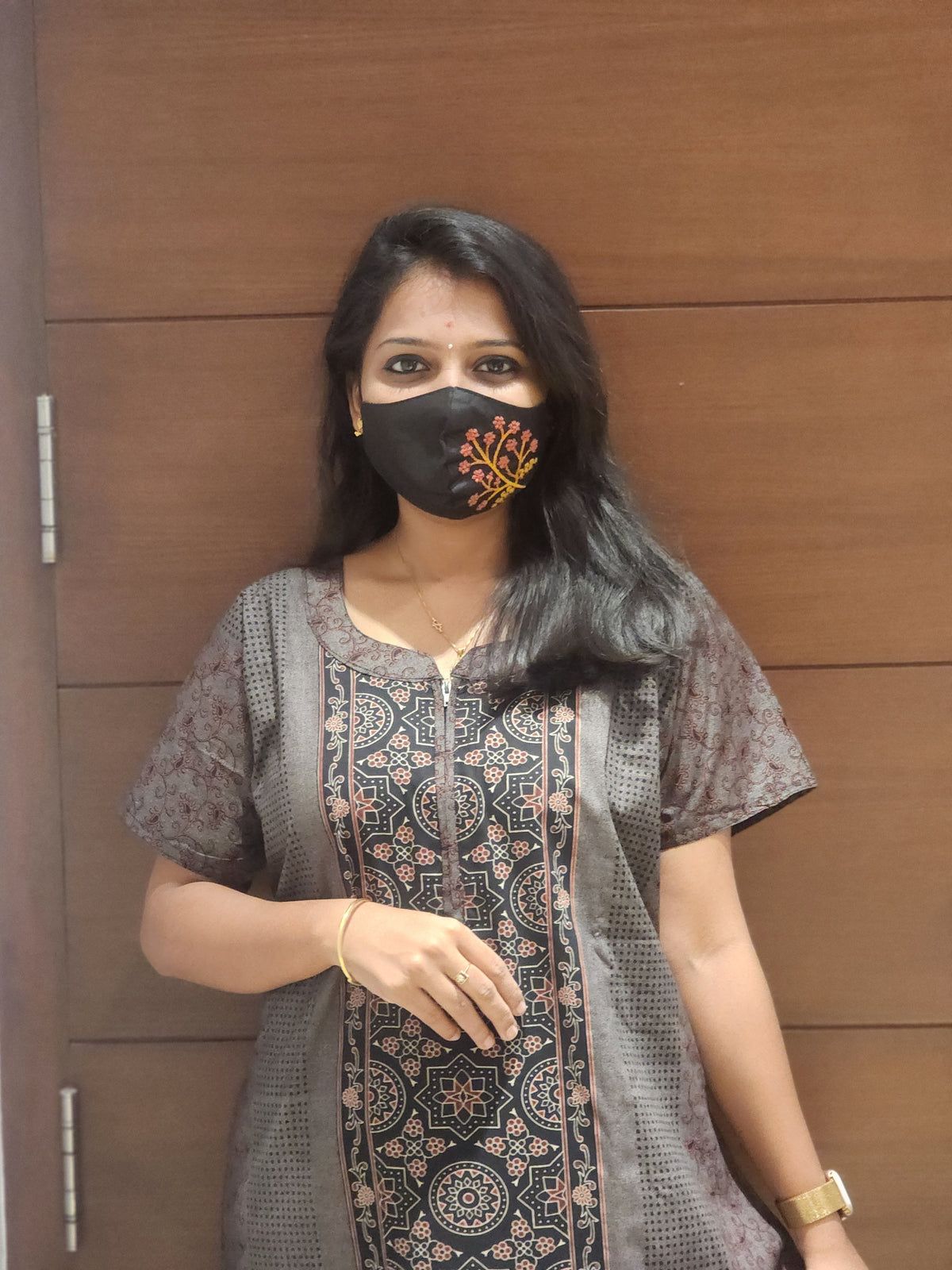 Chudi fit night +dupatta(free) (452)