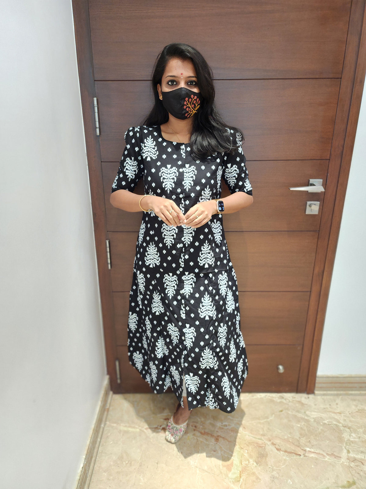 Jaipur A-Line cotton Kurti (7195)