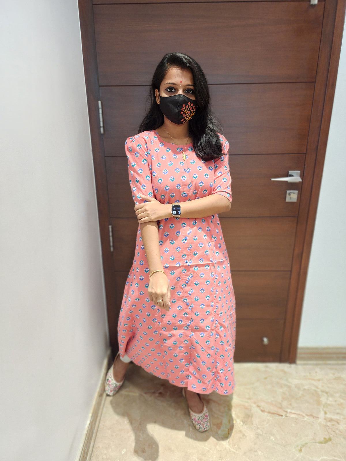 Jaipur A-Line cotton Kurti (7196)