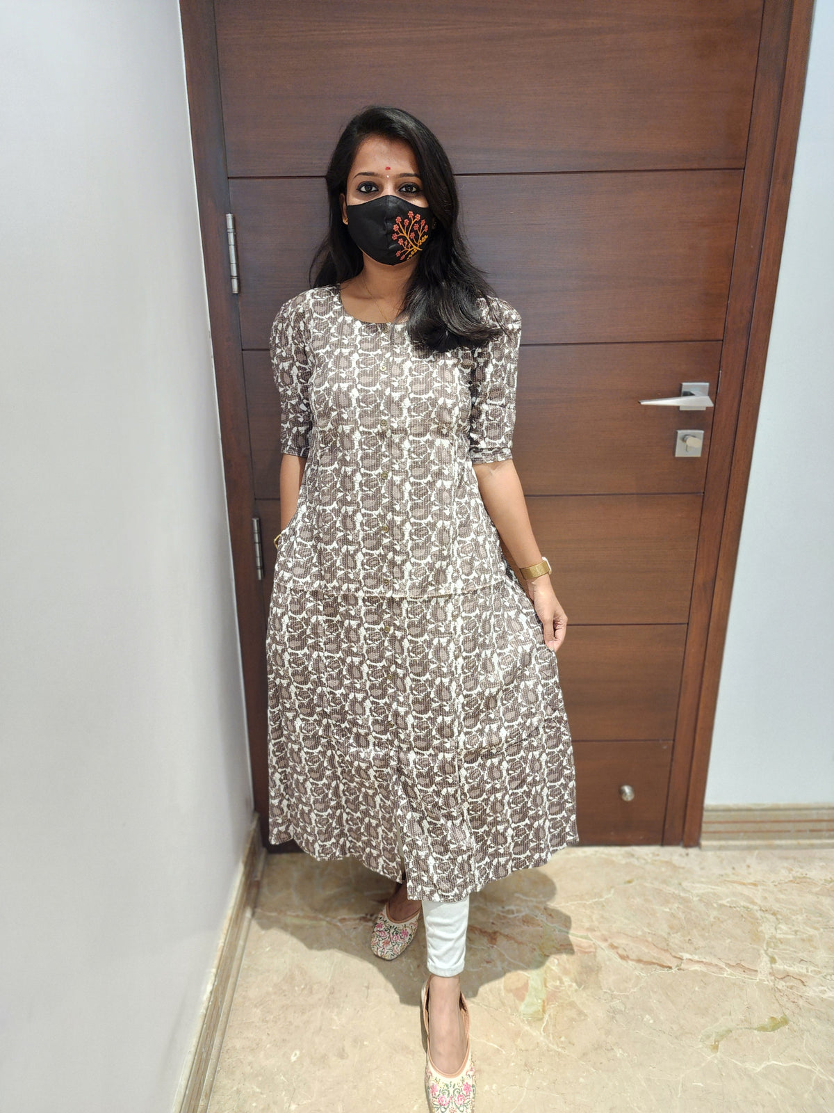 Jaipur A-Line cotton Kurti (7197)