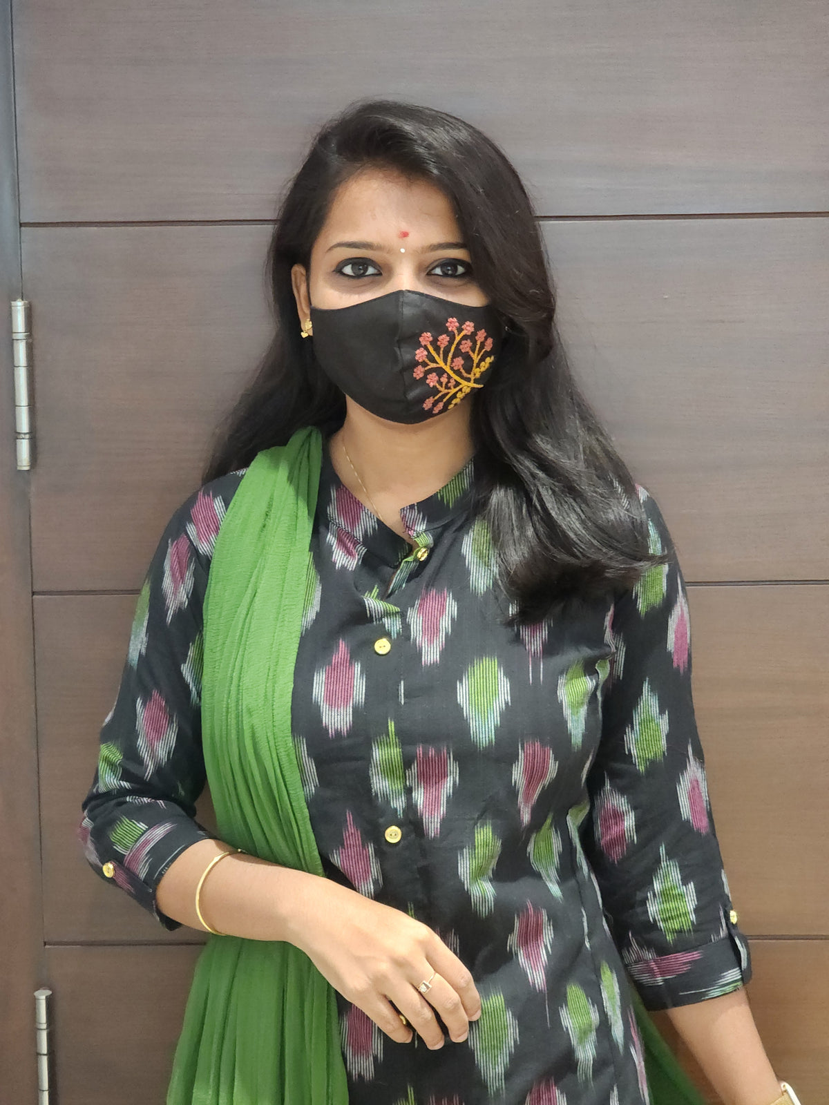 Ikkat Cotton Kurti (6827)