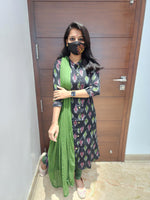 Ikkat Cotton Kurti (6827)