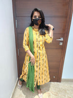 Ikkat Cotton Kurti (6828)c