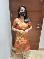 Organza kurti(6759)