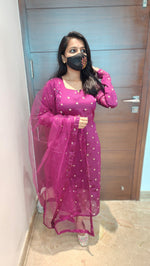 Salwar set (Kurti+Net Dupatta) (6785)