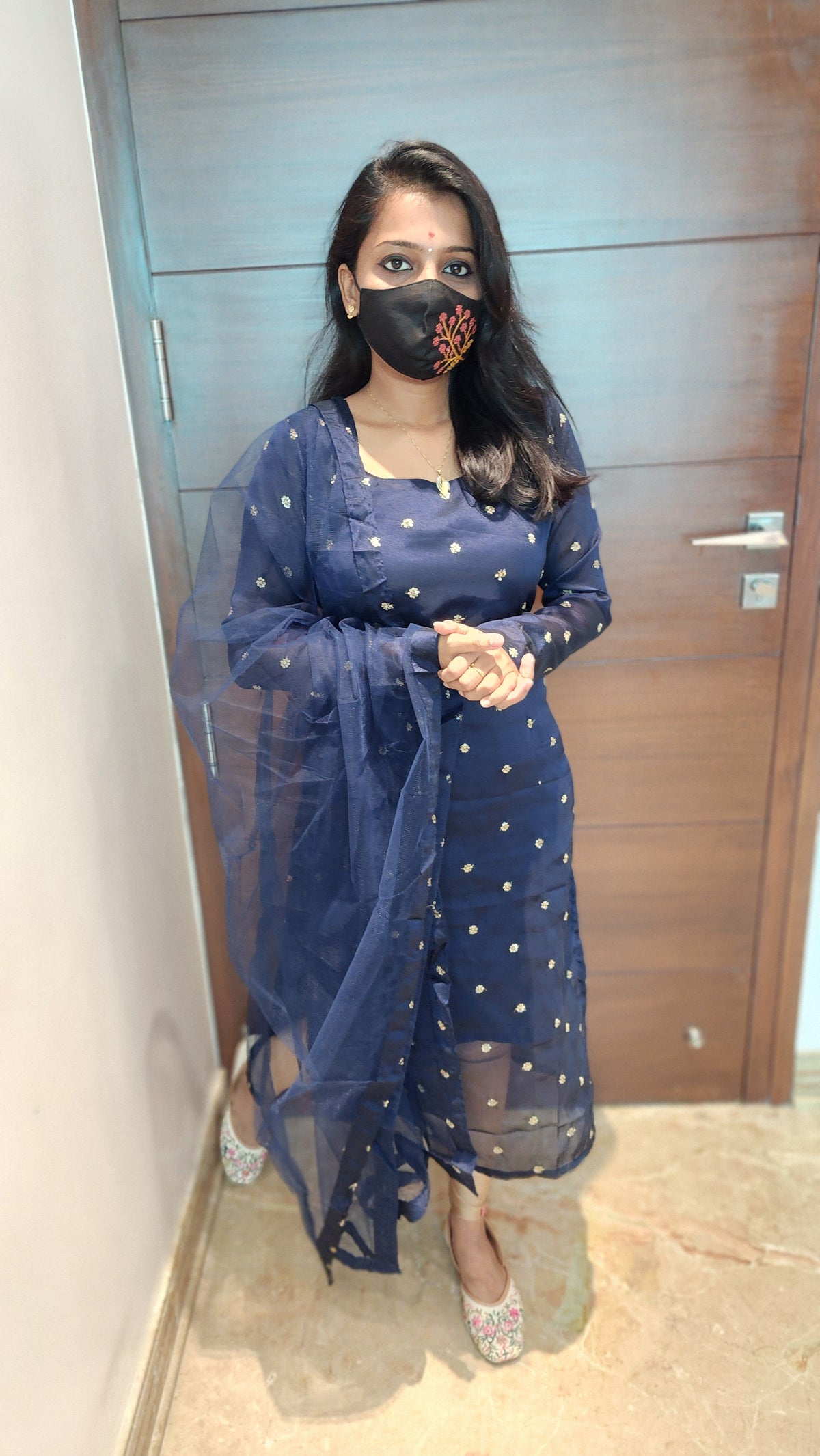 Salwar set (Kurti+Net Dupatta) (6786)