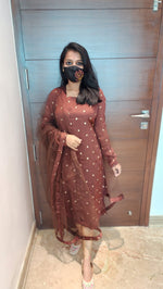 Salwar set (Kurti+Net Dupatta) (6788)