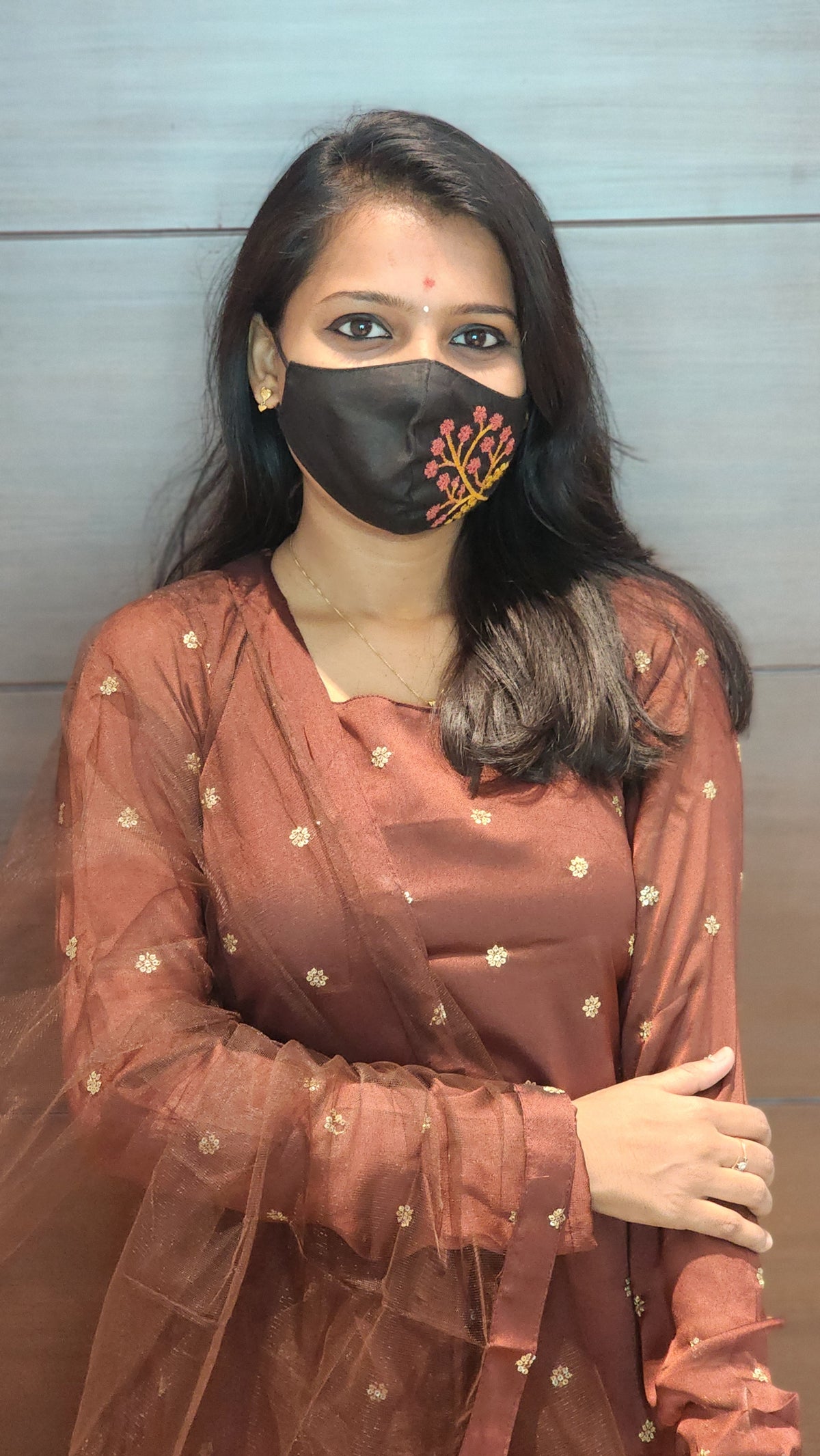 Salwar set (Kurti+Net Dupatta) (6788)