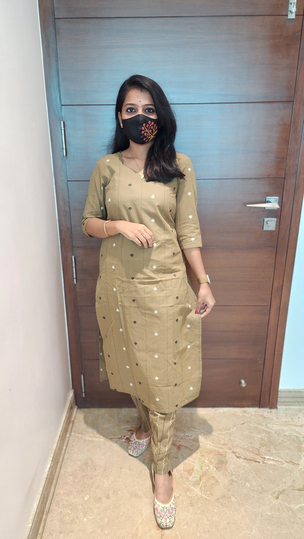 Cord set (pant & top)(6888)c