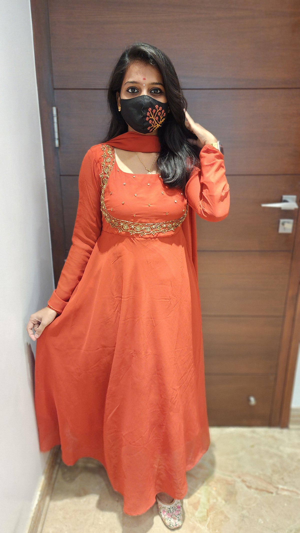 Festive Anarkali Salwar Set(6989)