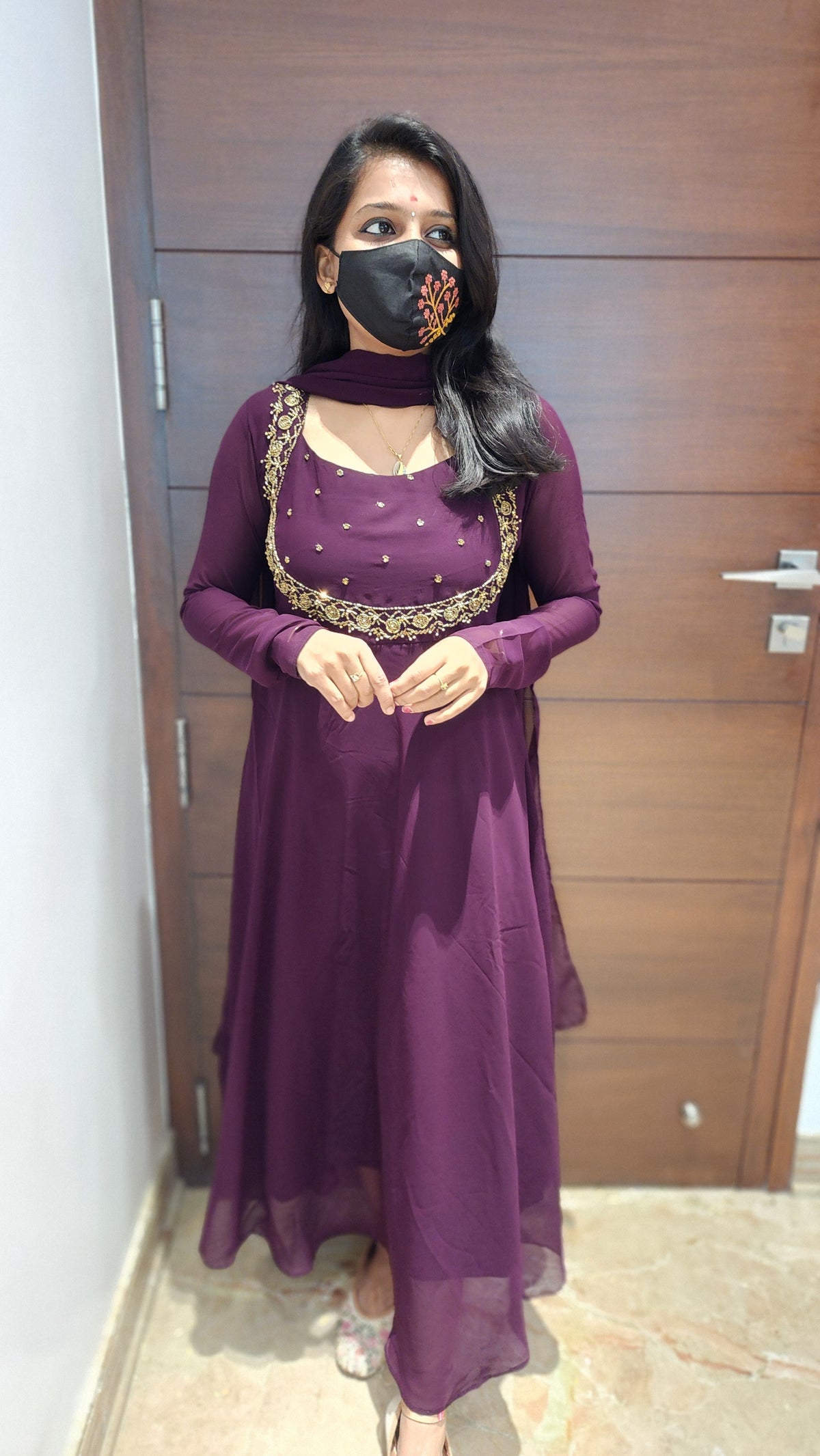 Festive Anarkali Salwar Set(6990)