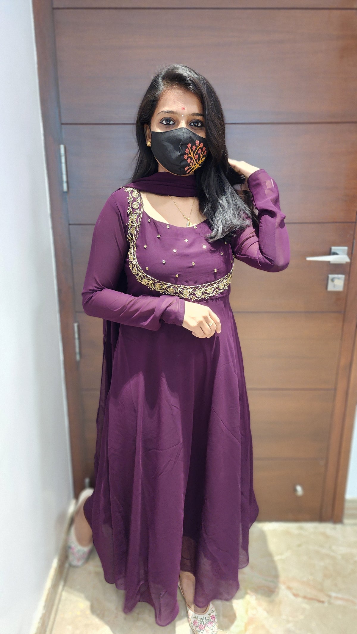 Festive Anarkali Salwar Set(6990)