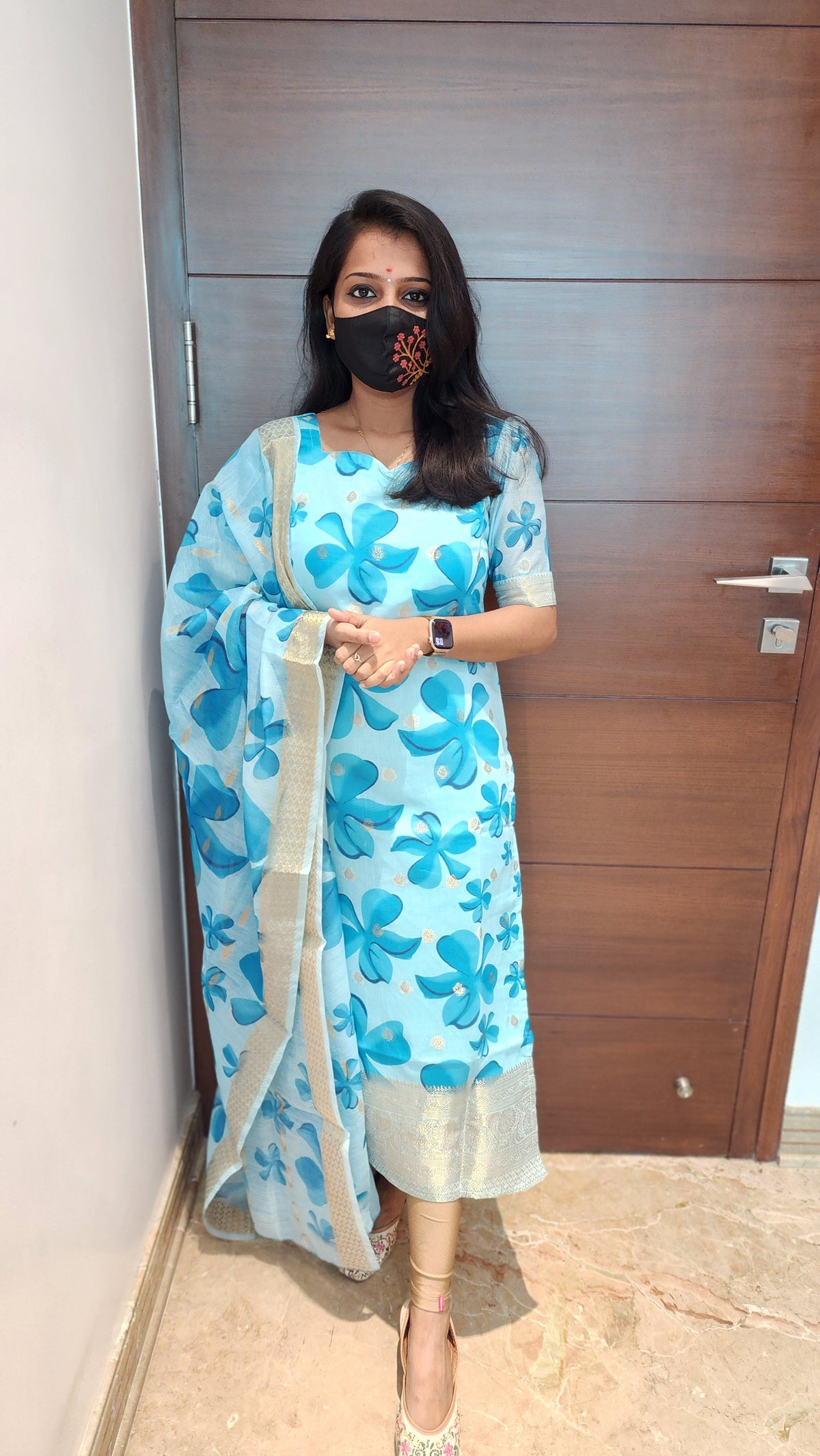 Salwar Set (Kurti+Dupatta)(7030)