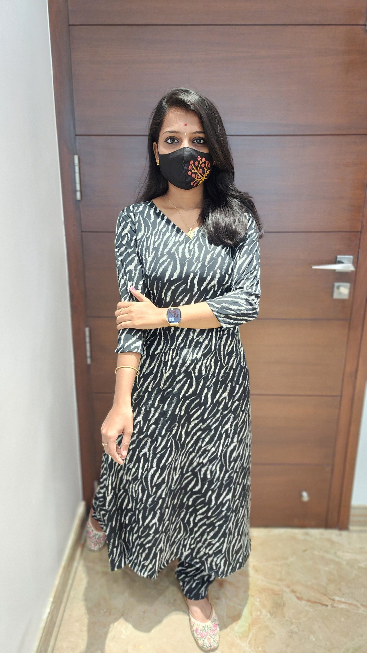 Cord set (pant & top) (7082)c2