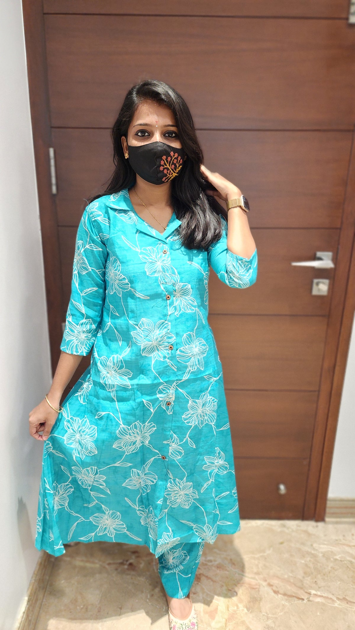Cord set (pant & top)(7125)