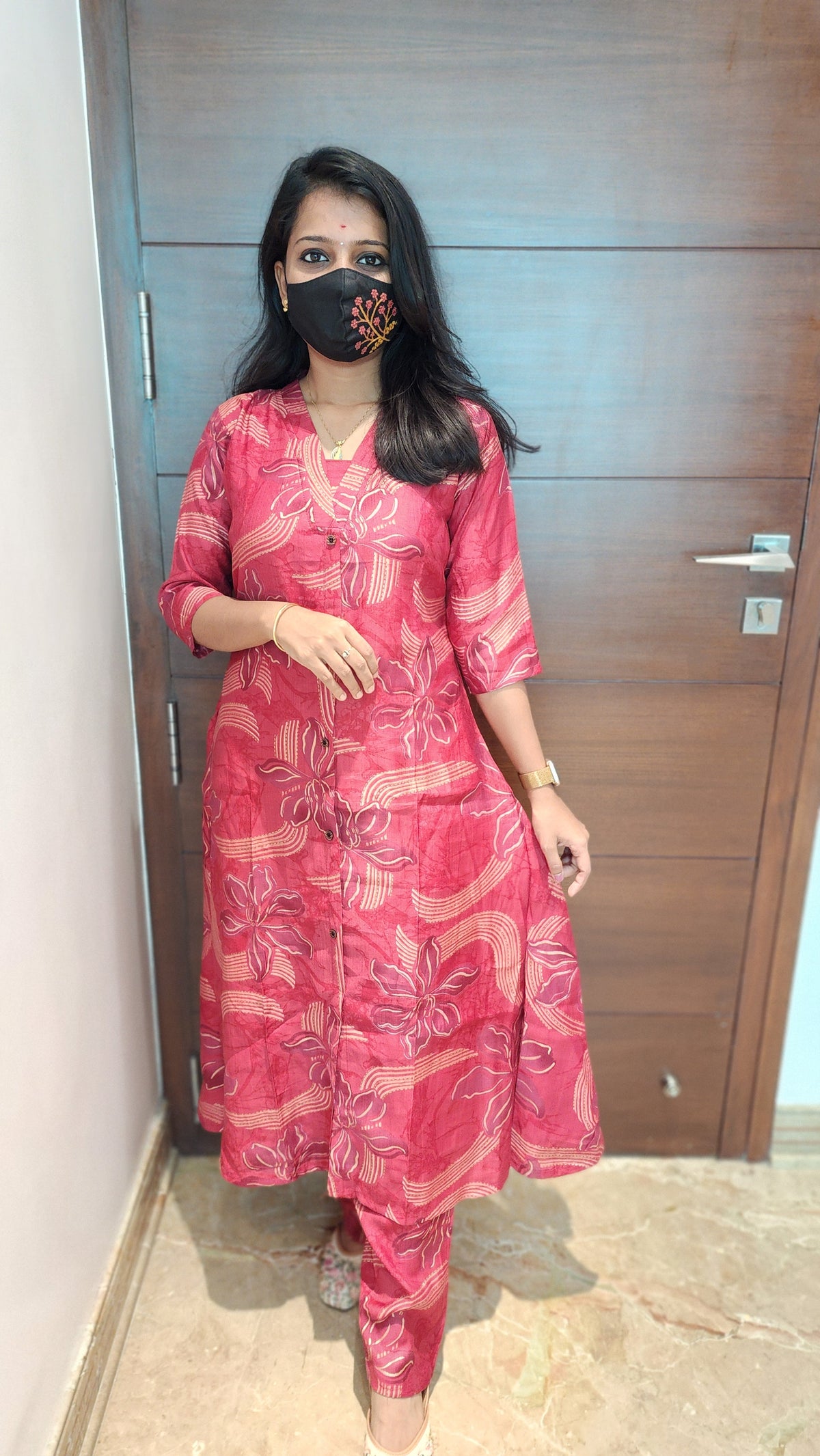 Cord set (pant & top)(7444)