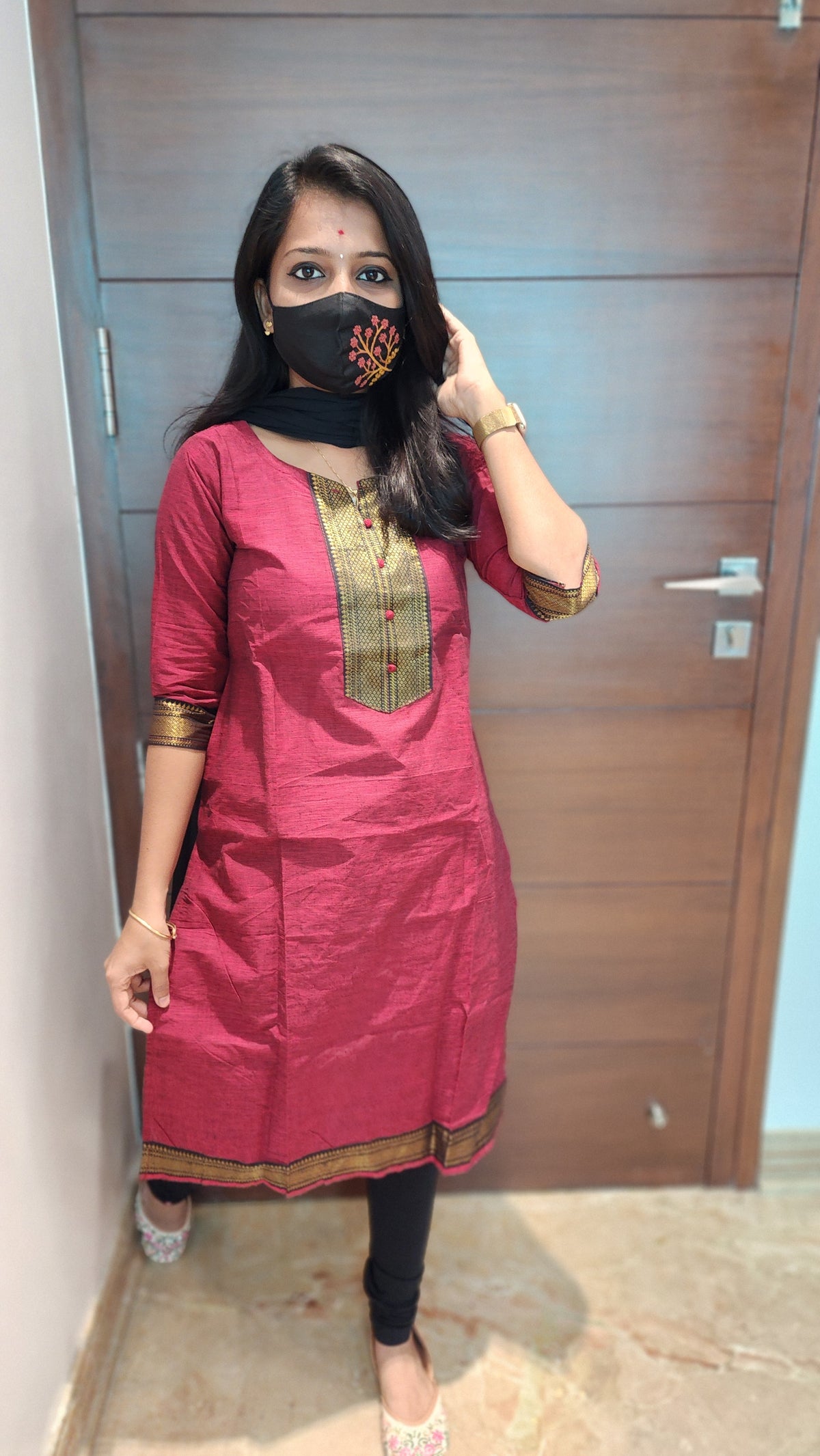 Office Wear kurti-mangalgiri cotton (7251)