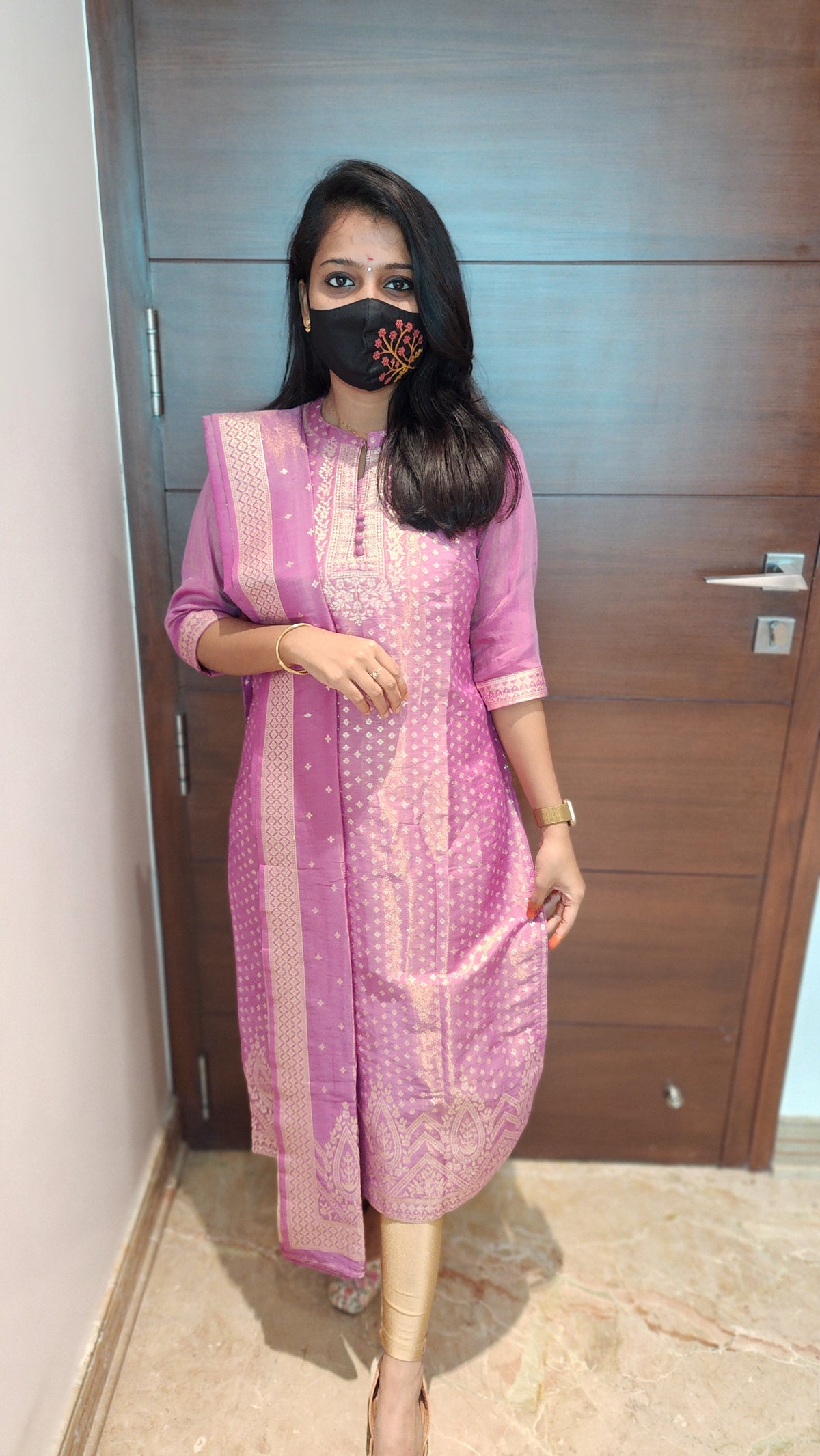 Ethnic Salwar Set (Kurti+Dupatta)