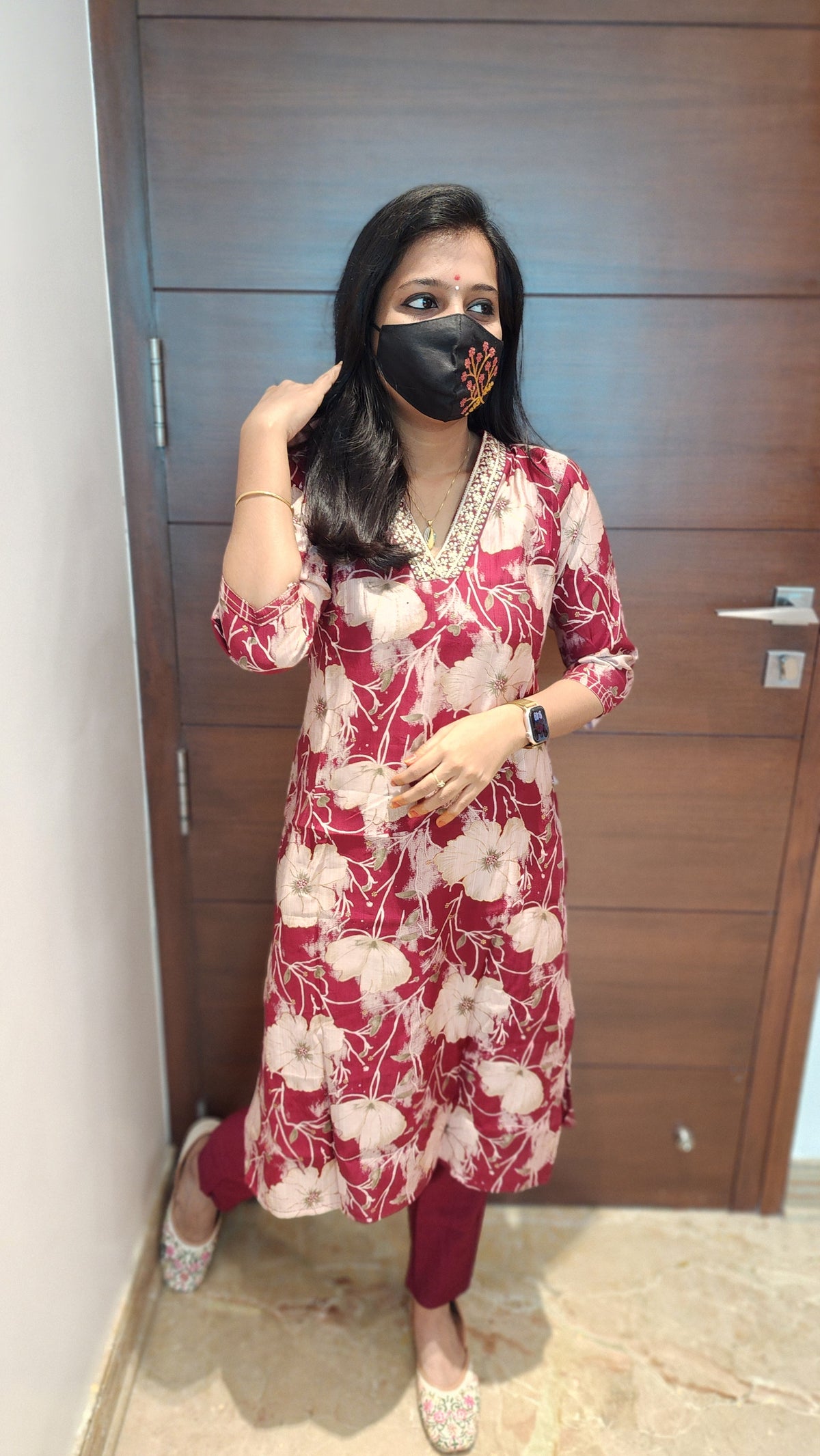 Cord set (pant & top)(7555)