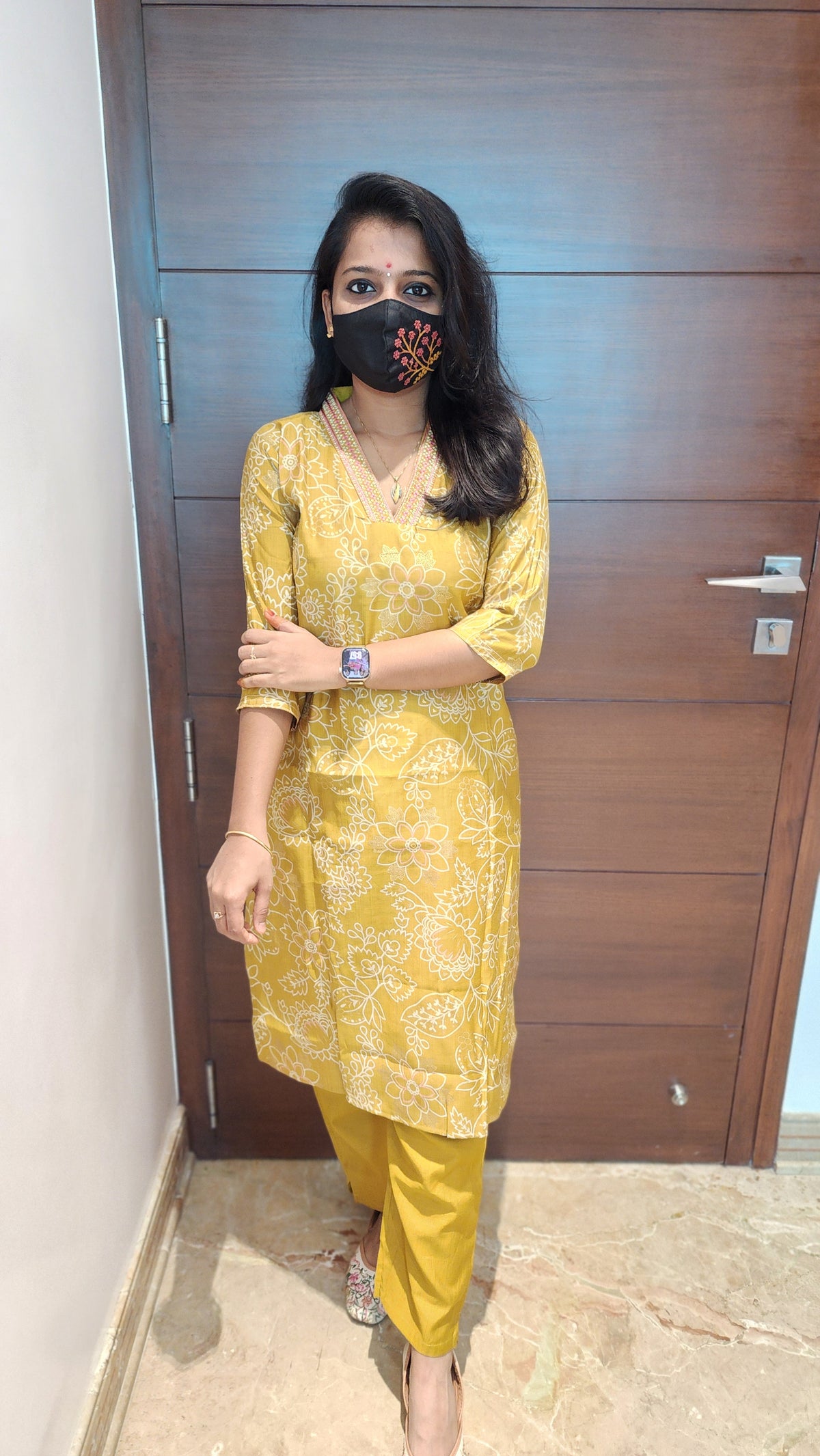 Cord set (pant & top)(7557)