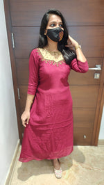 Ethnic Festive Wear -Jewel Neck Kurti (7696)